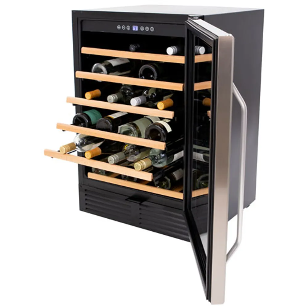 Avanti 50-Bottle Wine Cellar (WCR506) - Black Stainless Steel