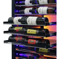 Vinturi 141-Bottle Wine Cellar (VRIW14101BL) - Black Stainless Steel