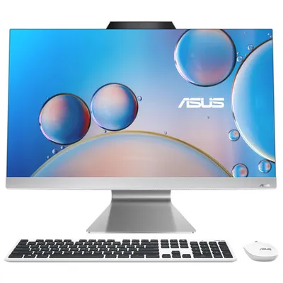 ASUS 27" All-in-One PC - White (AMD Ryzen 5 7520U/512GB SSD/16GB RAM/Win 11) - Only at Best Buy