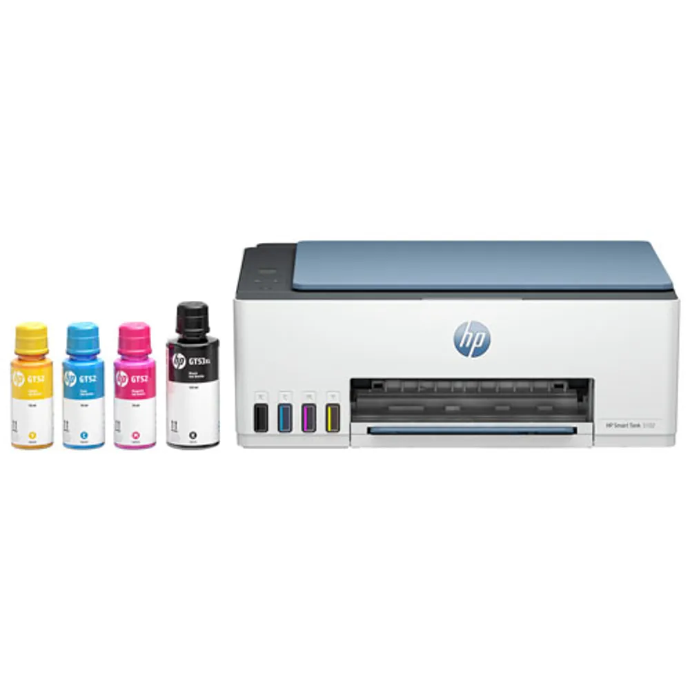 HP Smart Tank 5102 Wireless All-In-One Supertank Inkjet Printer - Up to 2 Years of Ink Included