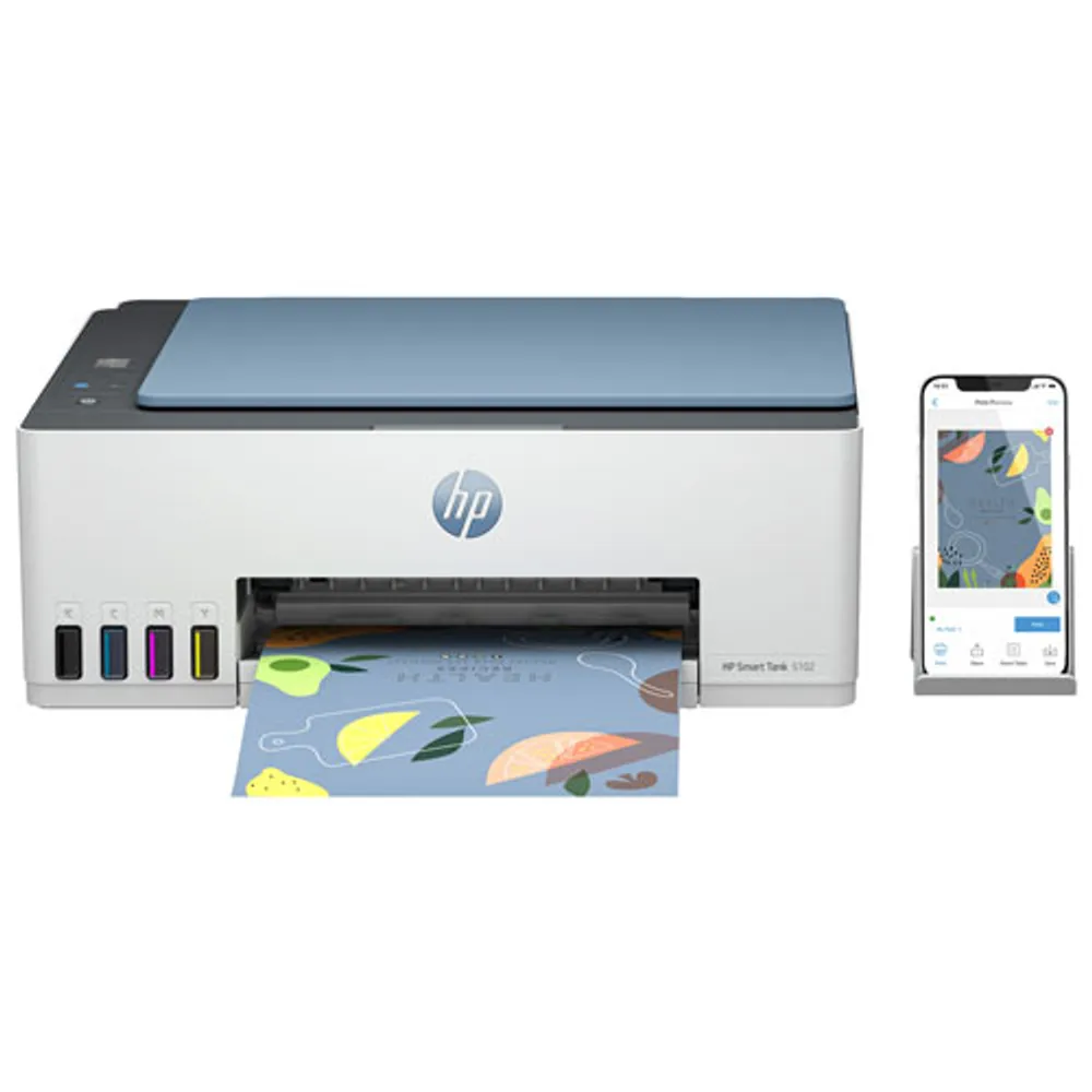 HP Smart Tank 5102 Wireless All-In-One Supertank Inkjet Printer - Up to 2 Years of Ink Included