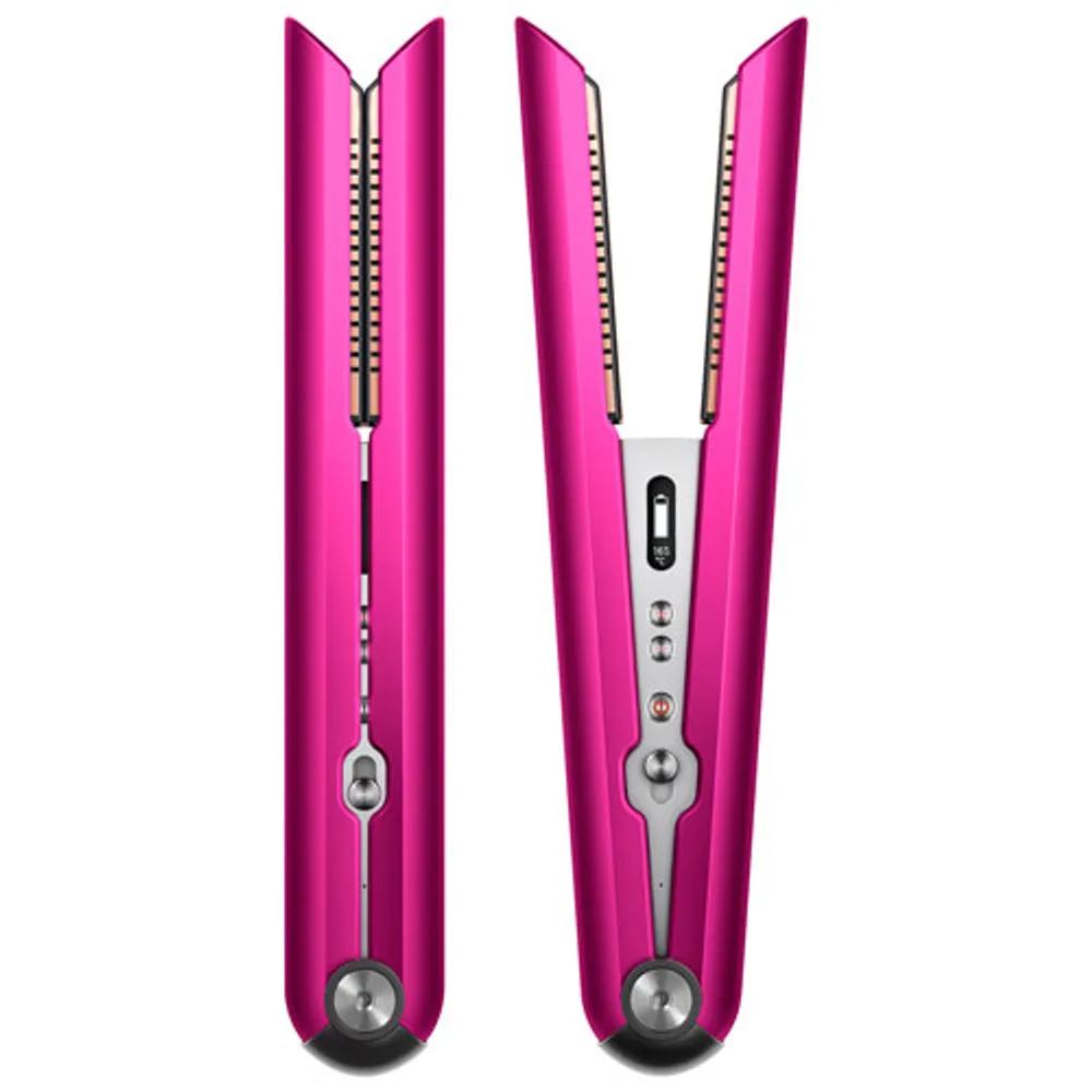 Dyson Corrale Straightener with Foldable Dock - Fuchsia/Nickel