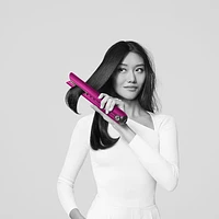 Dyson Corrale Straightener with Foldable Dock - Fuchsia/Nickel