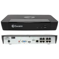 Swann Wired 8-CH 2TB NVR Security System with 4 Bullet 4K Ultra HD Cameras - Black