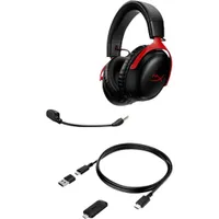 HyperX Cloud III Wireless Gaming Headset - Red/Black