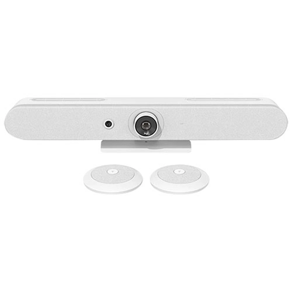 Logitech Rally Bar Ultra HD 4K 30fps Mini Video Conferencing Camera with Microphone - White