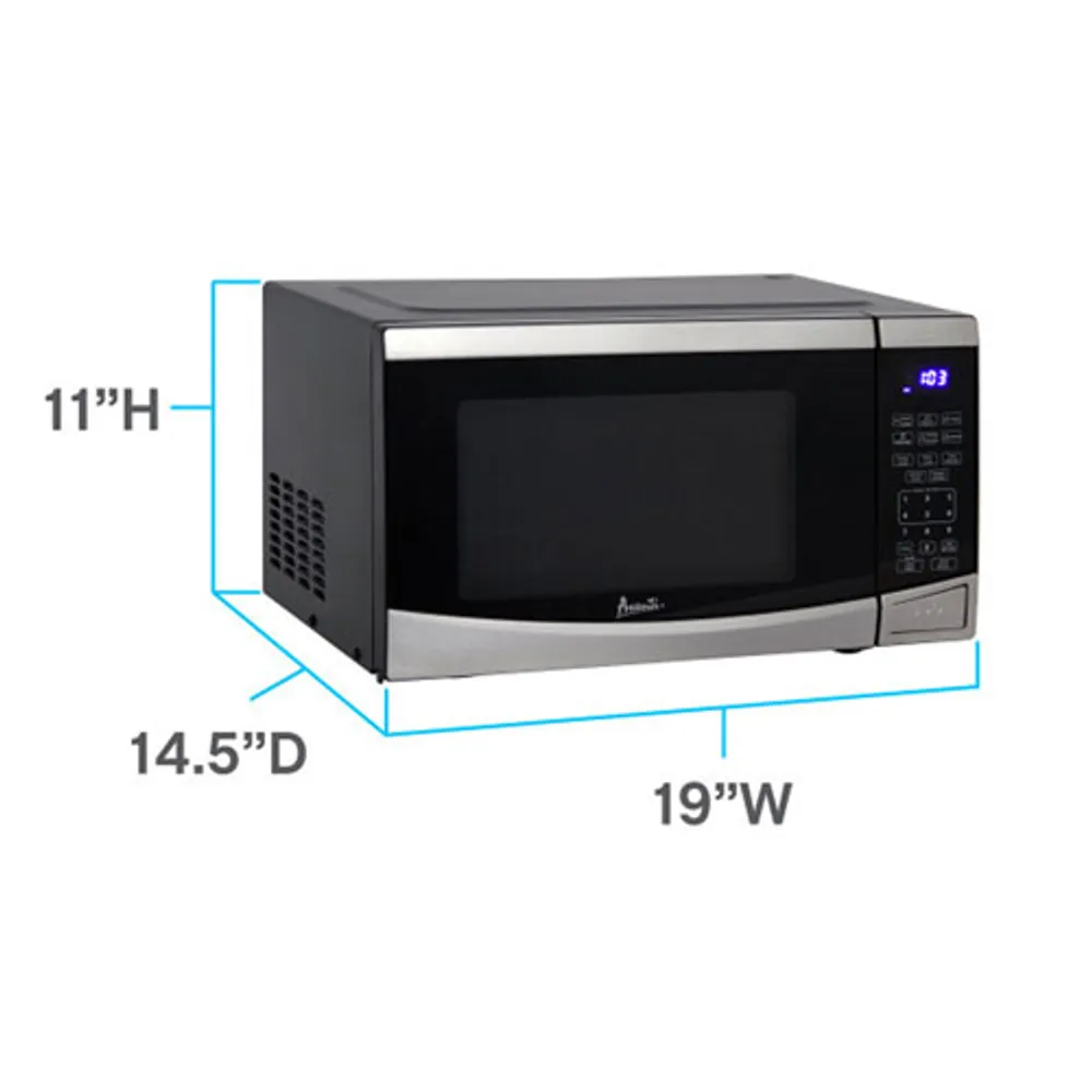 Avanti 0.9 Cu. Ft. Microwave (MT09V3S) - Stainless Steel