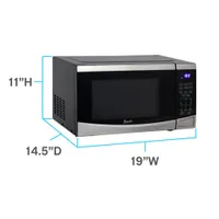 Avanti 0.9 Cu. Ft. Microwave (MT09V3S) - Stainless Steel