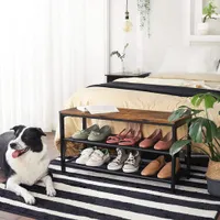 Boutique Home Shoe Rack Entryway Bench