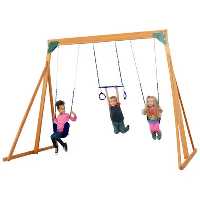 Creative Cedar Designs Trailside Wooden Swingset