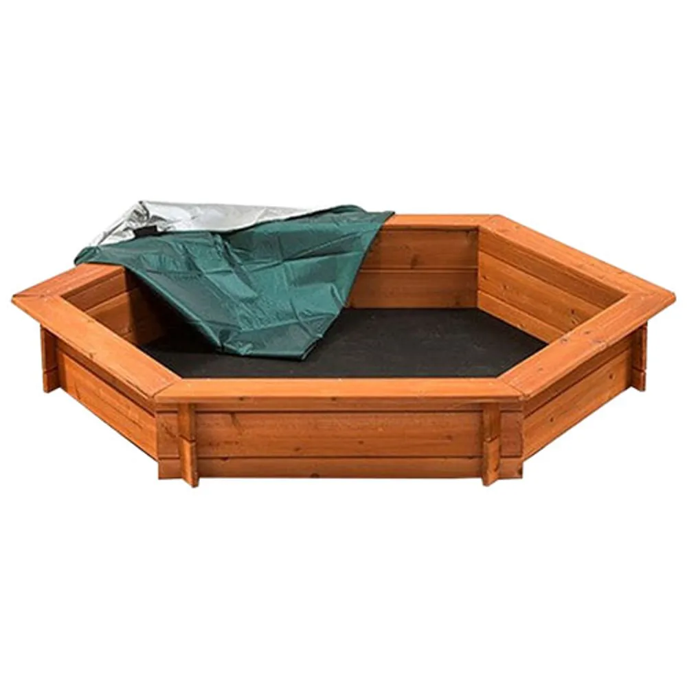 Creative Cedar Designs Hexagon Sandbox (7118)