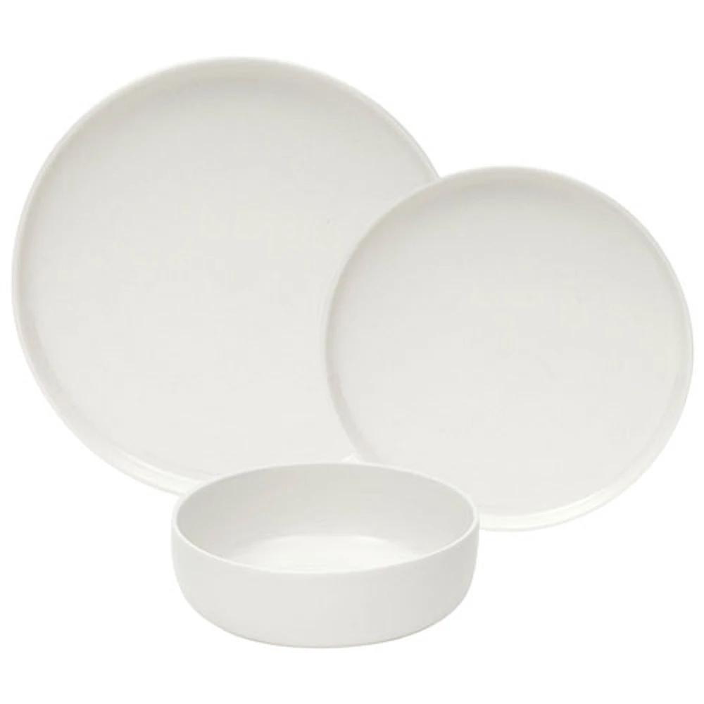 Brilliant Urban 12-Piece Porcelain Dinnerware Set - White