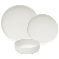 Brilliant Urban 12-Piece Porcelain Dinnerware Set - White