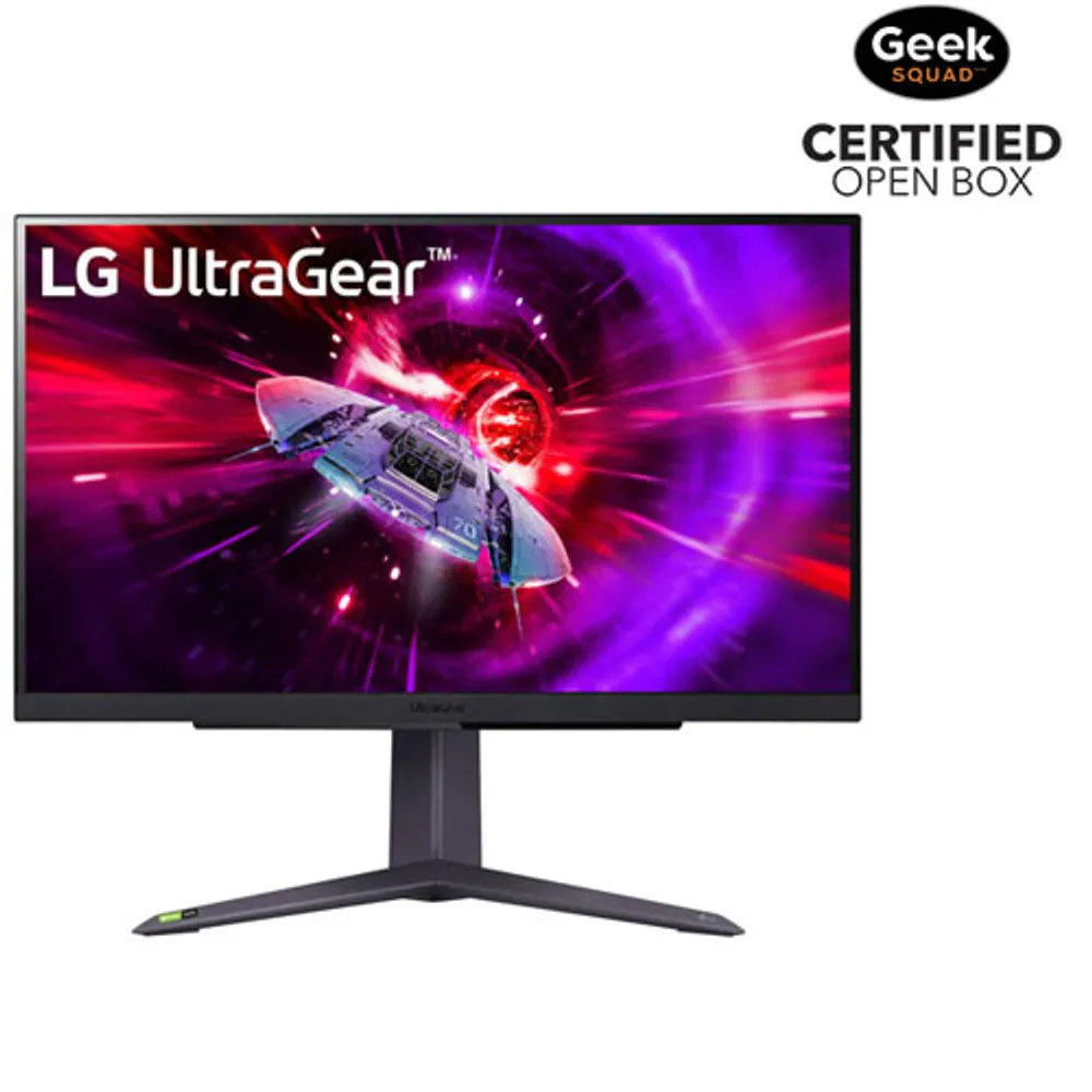 Open Box - LG UltraGear 27" 1440p QHD 165Hz 1ms GTG IPS LCD FreeSync Gaming Monitor (27GR75Q)