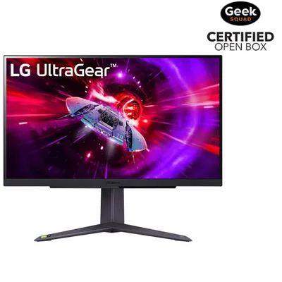 Open Box - LG UltraGear 27" 1440p QHD 165Hz 1ms GTG IPS LCD FreeSync Gaming Monitor (27GR75Q)