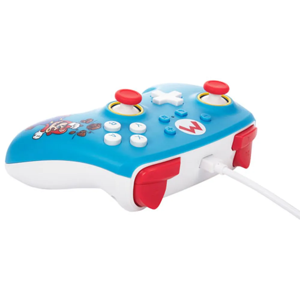 Manette avec fil de PowerA pour Switch - Mario casseur de briques