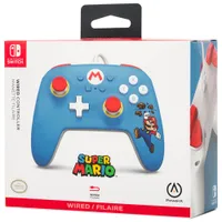 Manette avec fil de PowerA pour Switch - Mario casseur de briques