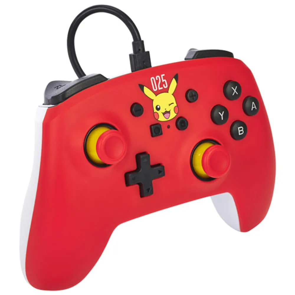 Manette avec fil de PowerA pour Switch - Pikachu 025