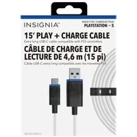 Insignia 4.6m (15 ft.) Charge and Play Cable for Playstation 5