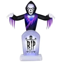 Occasions 8 Ft. Inflatable Reaper Behind Tombstone