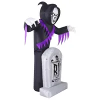 Occasions 8 Ft. Inflatable Reaper Behind Tombstone