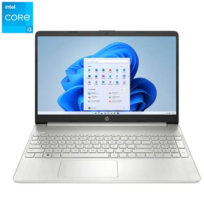 HP 15.6" Laptop - Natural Silver (Intel Core i3-1215U/512GB SSD/8GB RAM/Windows 11 Home)