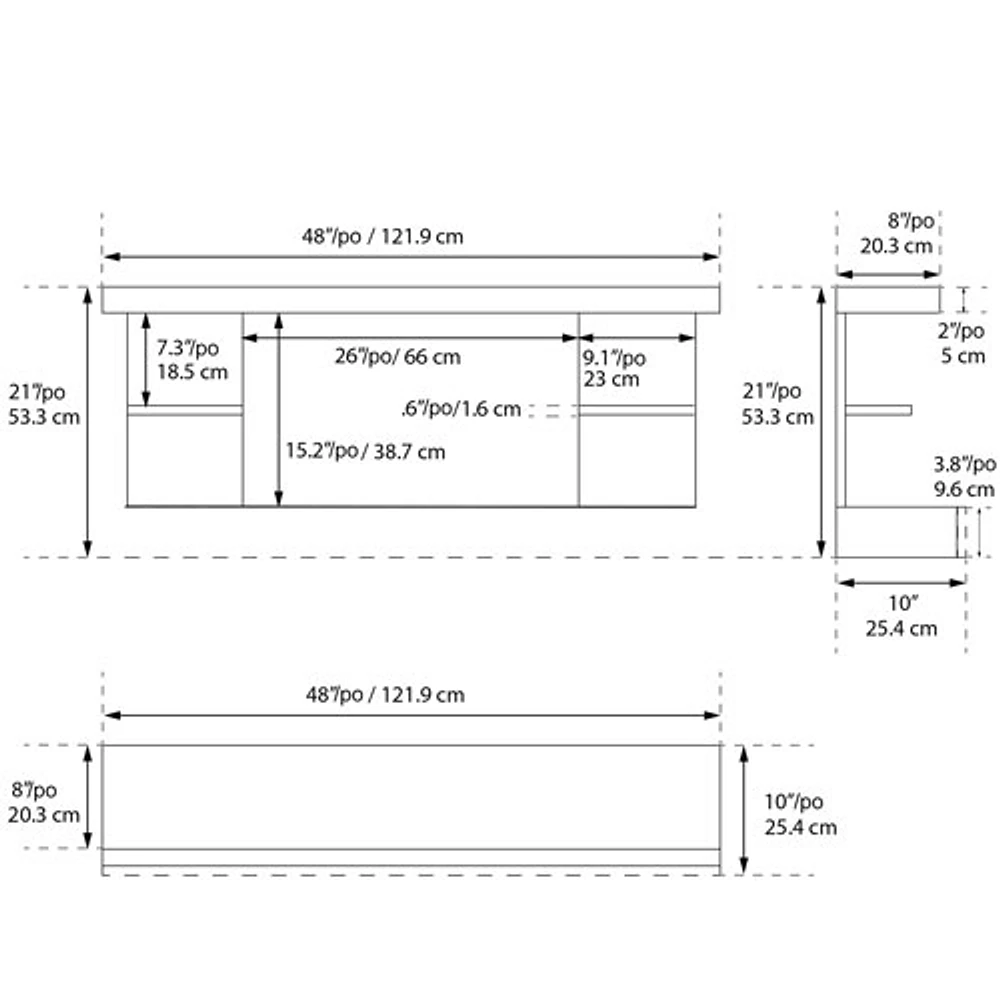 ActiveFla Home Decor Series 48" Electric Fireplace