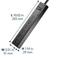 Insignia 6-Outlet Surge Protector - Only at Best Buy