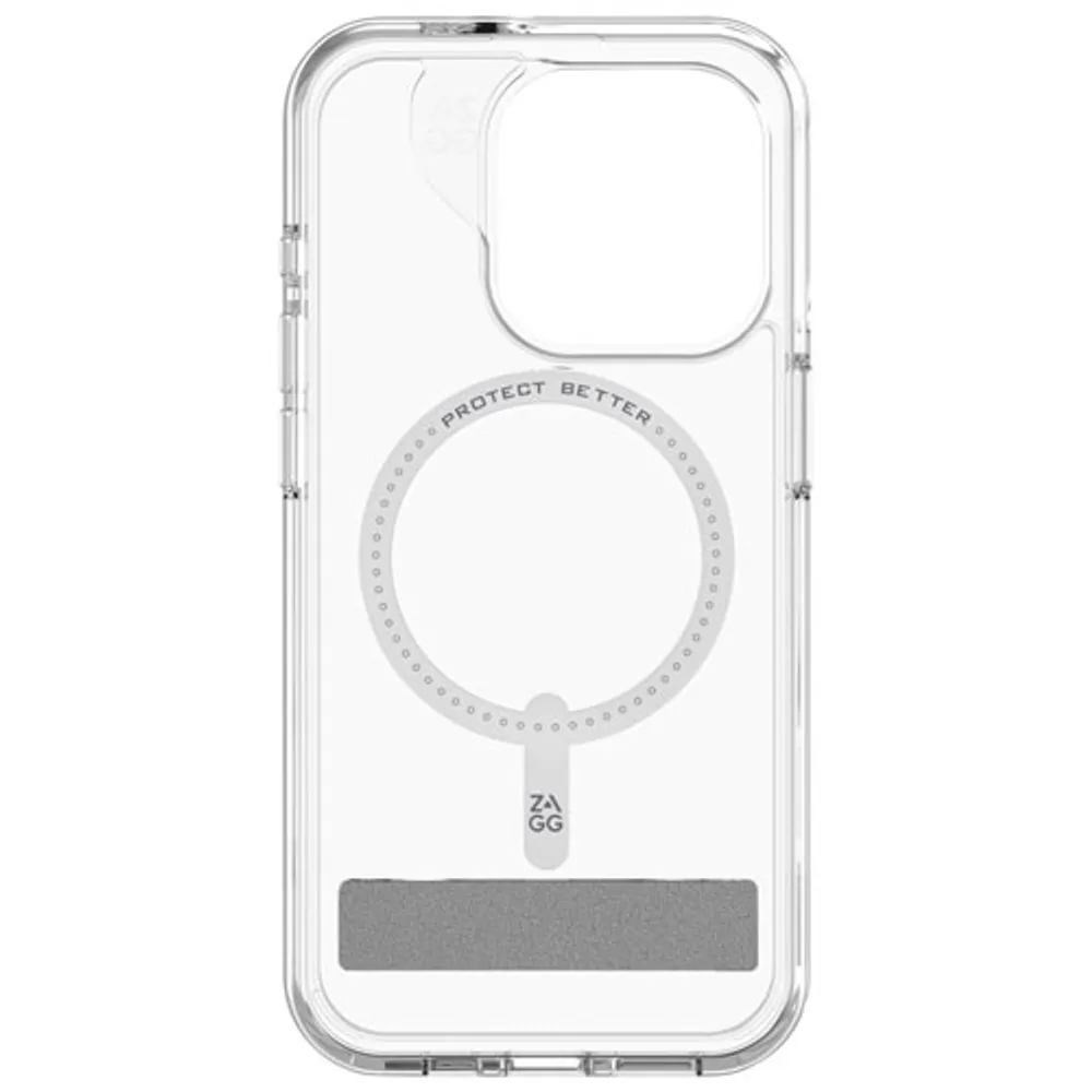 Étui rigide ajusté Crystal Palace Snap de ZAGG avec MagSafe pour iPhone 15 Pro - Transparent