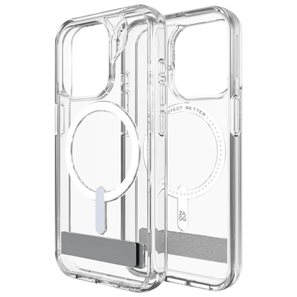 ZAGG Crystal Palace Snap Fitted Hard Shell Case with MagSafe for iPhone 15 Pro - Clear