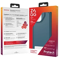 ZAGG Everest Snap Fitted Hard Shell Case with MagSafe for iPhone 15 - Marine Blue
