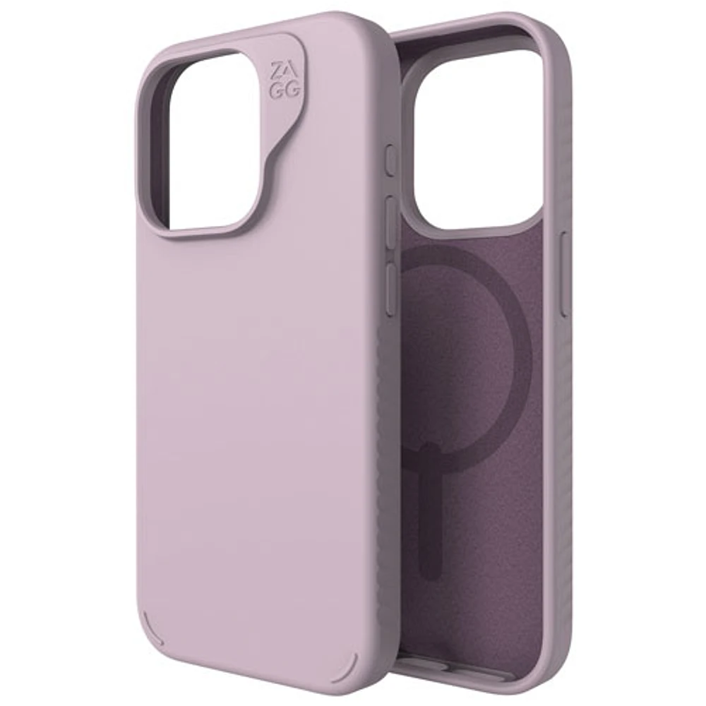 Étui rigide ajusté Manhattan Snap de ZAGG avec MagSafe pour iPhone 15 Pro - Lavande