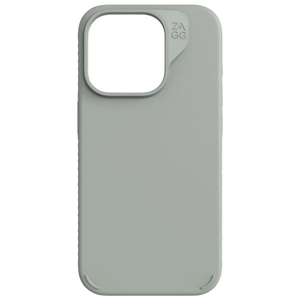 Étui rigide ajusté Manhattan Snap de ZAGG avec MagSafe pour iPhone 15 Pro - Sauge