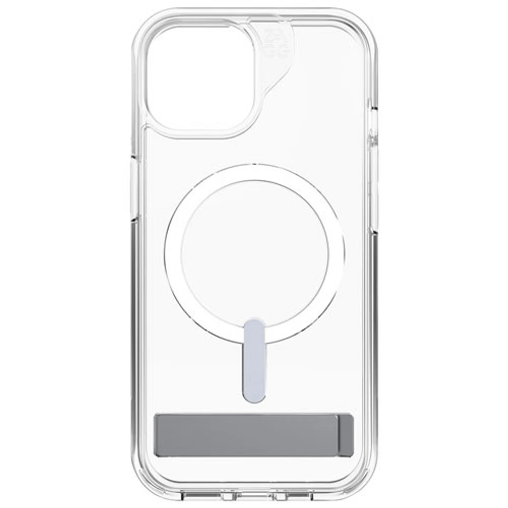 ZAGG Crystal Palace Snap Fitted Hard Shell Case with MagSafe for iPhone 15 - Clear