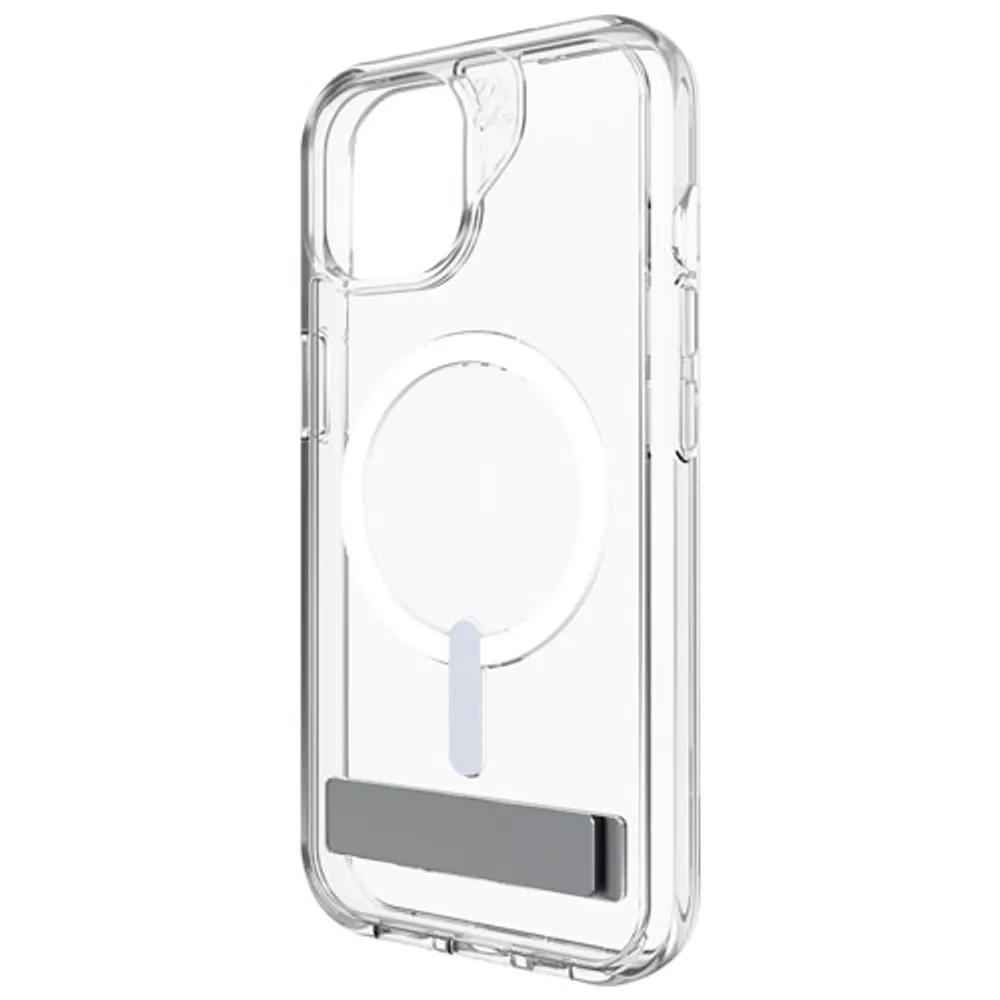 Étui rigide ajusté Crystal Palace Snap de ZAGG avec MagSafe pour iPhone 15 - Transparent