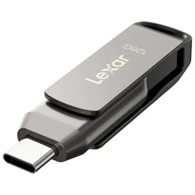 Lexar JumpDrive Dual Drive D400 128GB USB 3.1 + USB-C Flash Drive