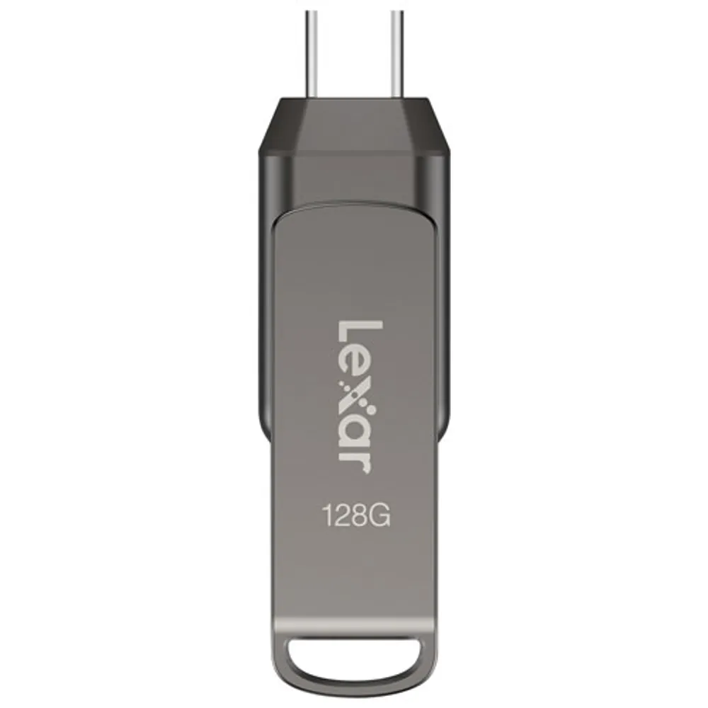 Lexar JumpDrive Dual Drive D400 128GB USB 3.1 + USB-C Flash Drive