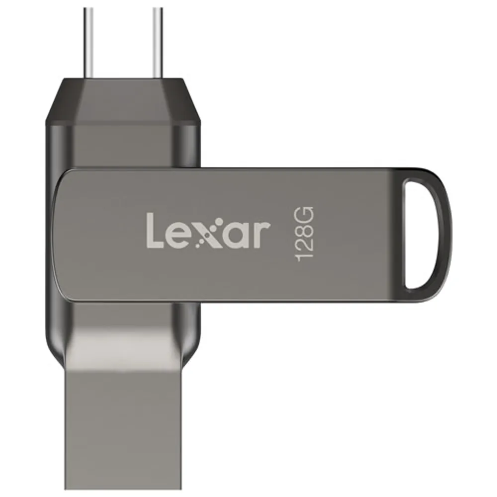 Lexar JumpDrive Dual Drive D400 128GB USB 3.1 + USB-C Flash Drive