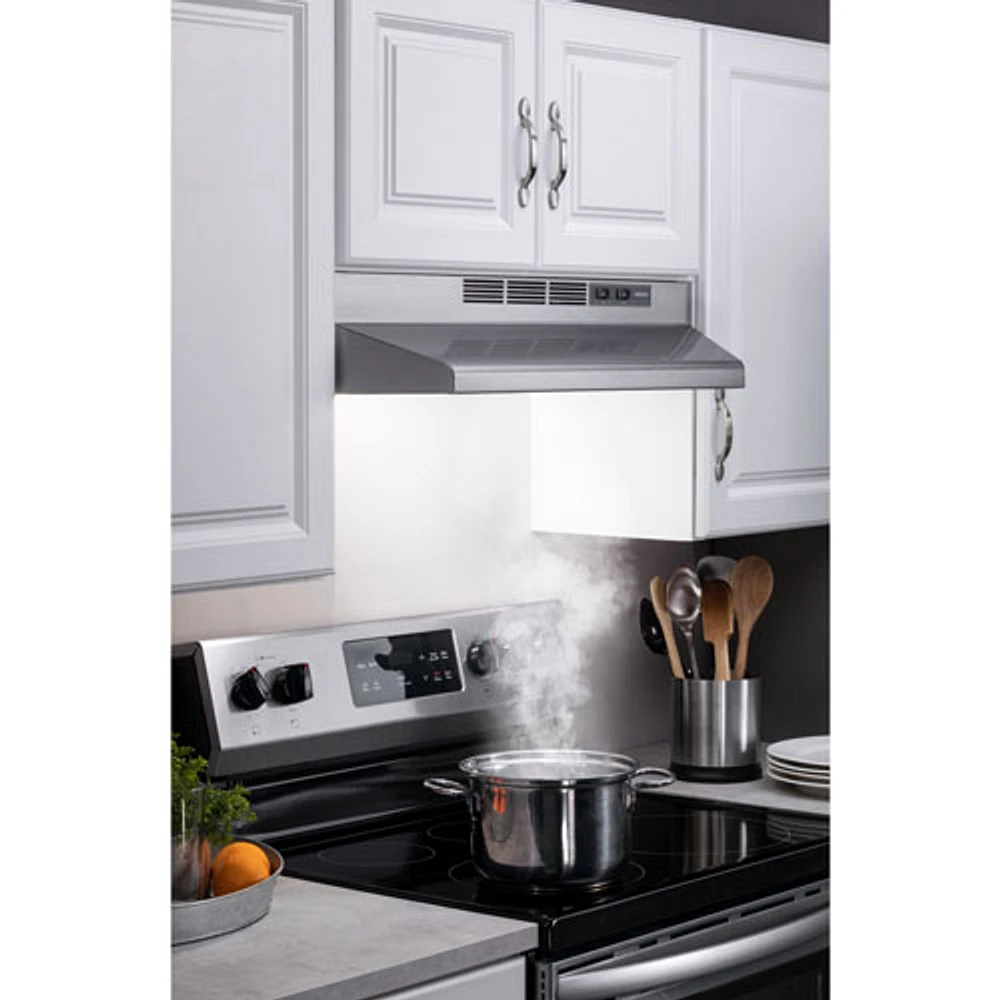 Broan BU2 Series 24" Under Cabinet Range Hood (BU224SF) - Stainless Steel