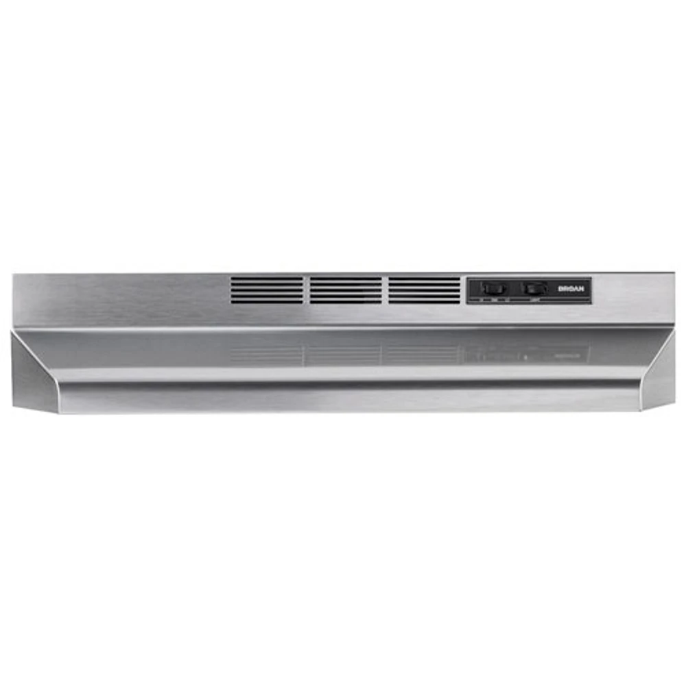 Broan BU2 Series 30" Under Cabinet Range Hood (BU230SF) - Stainless Steel