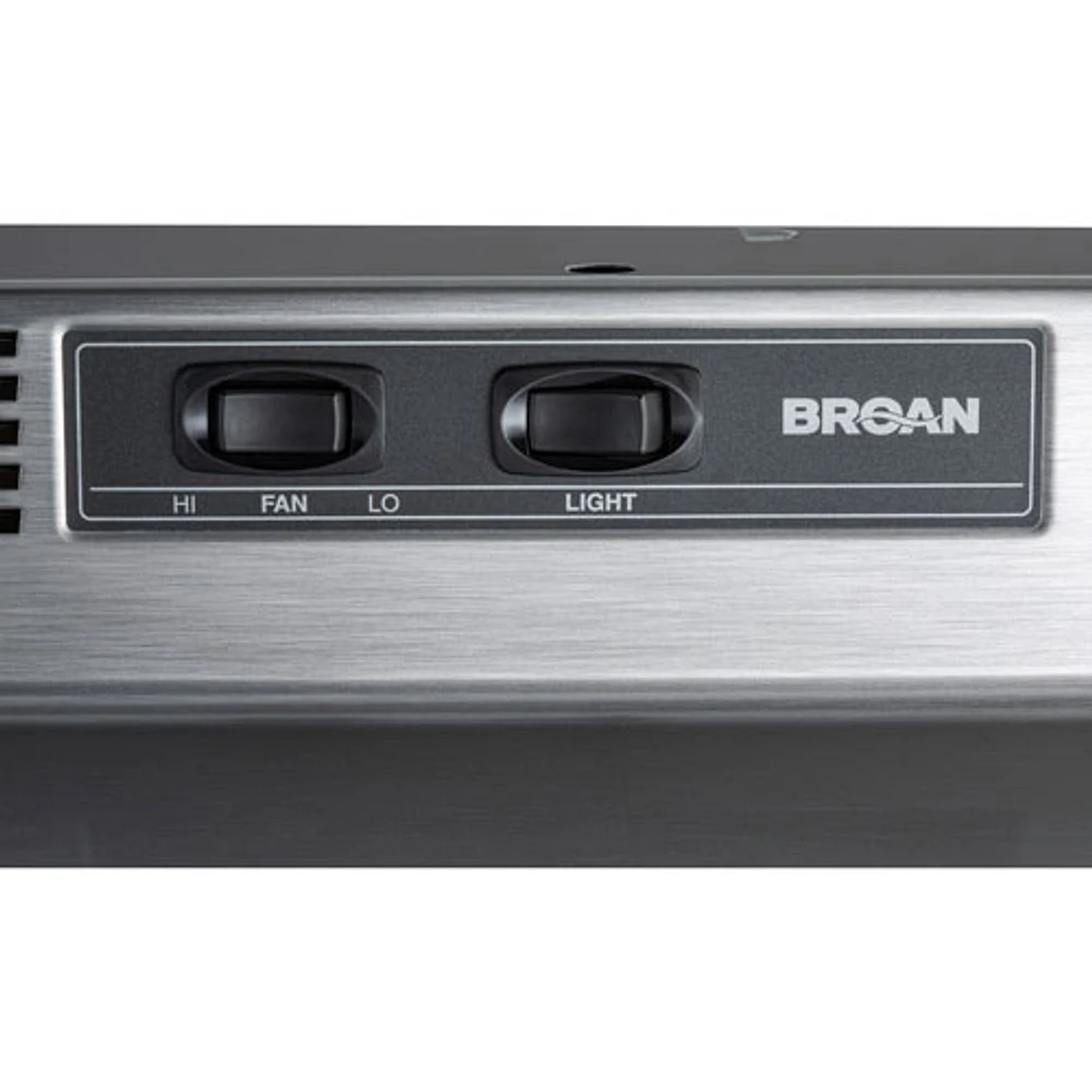 Broan BU2 Series 30" Under Cabinet Range Hood (BU230SF) - Stainless Steel