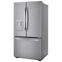 LG 36" 29 Cu. Ft. French Door Refrigerator with Water Dispenser (LRFWS2906V) - Platinum Silver Steel