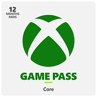 Abonnement de 12 mois à Xbox Game Pass Core - Téléchargement numérique