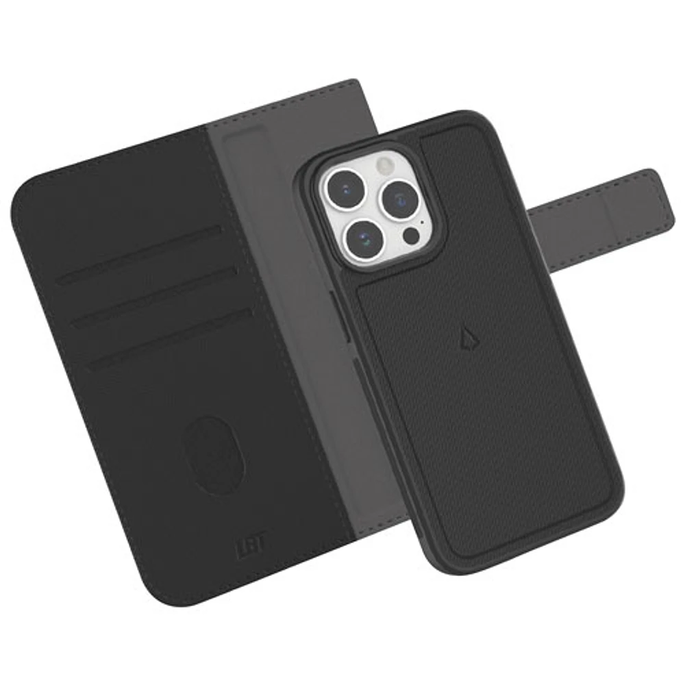 Étui-portefeuille Switch de LBT avec MagSafe pour iPhone 15/14 Plus - Noir