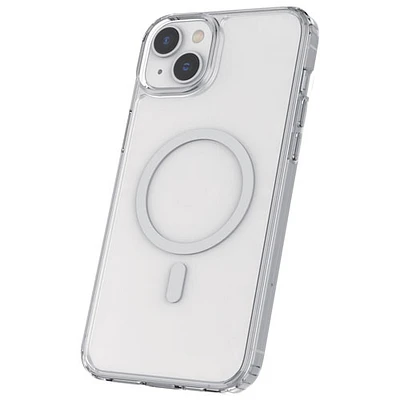 Étui rigide ajusté de TUFF8 avec MagSafe pour iPhone 15/14/13 - Transparent