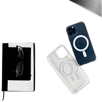 Étui rigide ajusté de TUFF8 avec MagSafe pour iPhone 15/14/13 - Transparent