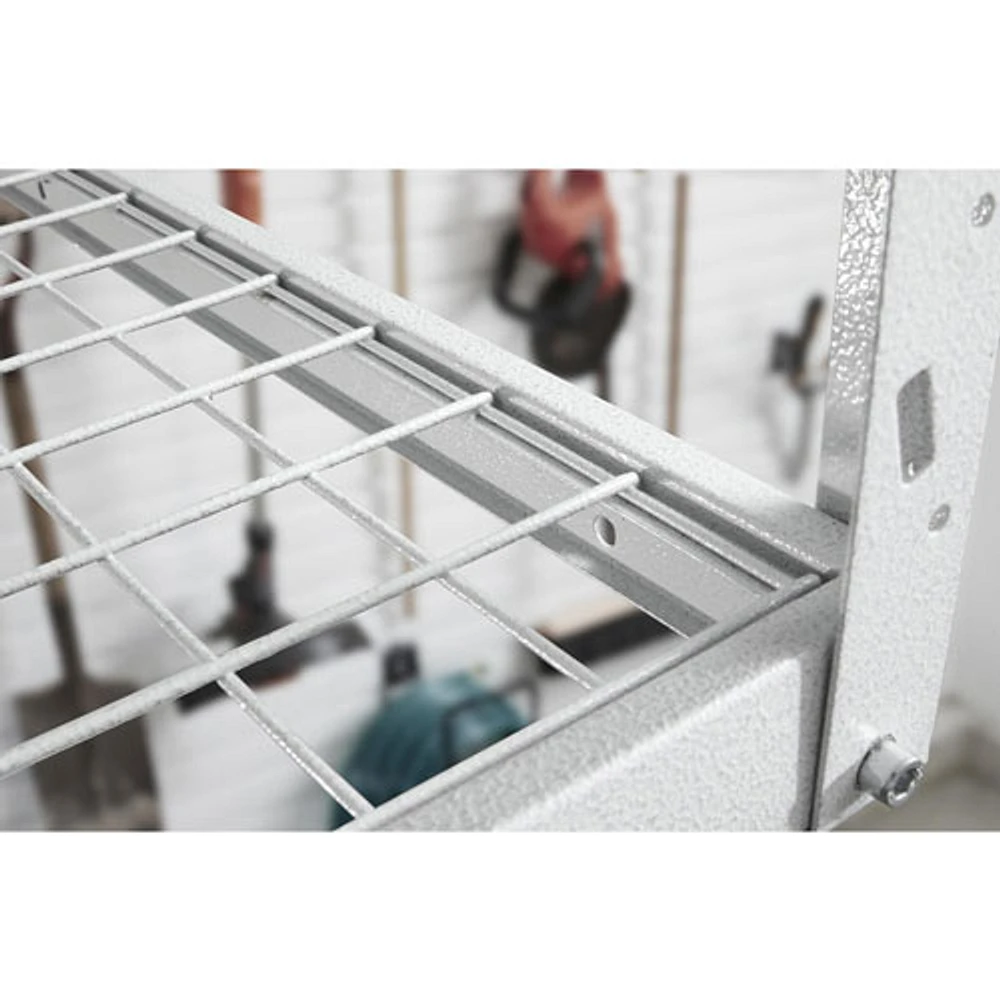 Gladiator Heavy-Duty Steel Rack Storage (GALS48M4JW) - Hammered White