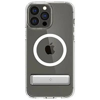 Étui rigide ajusté Slim Armor Essential S MagFit de Spigen avec MagSafe pour iPhone 15 Pro - Transparent