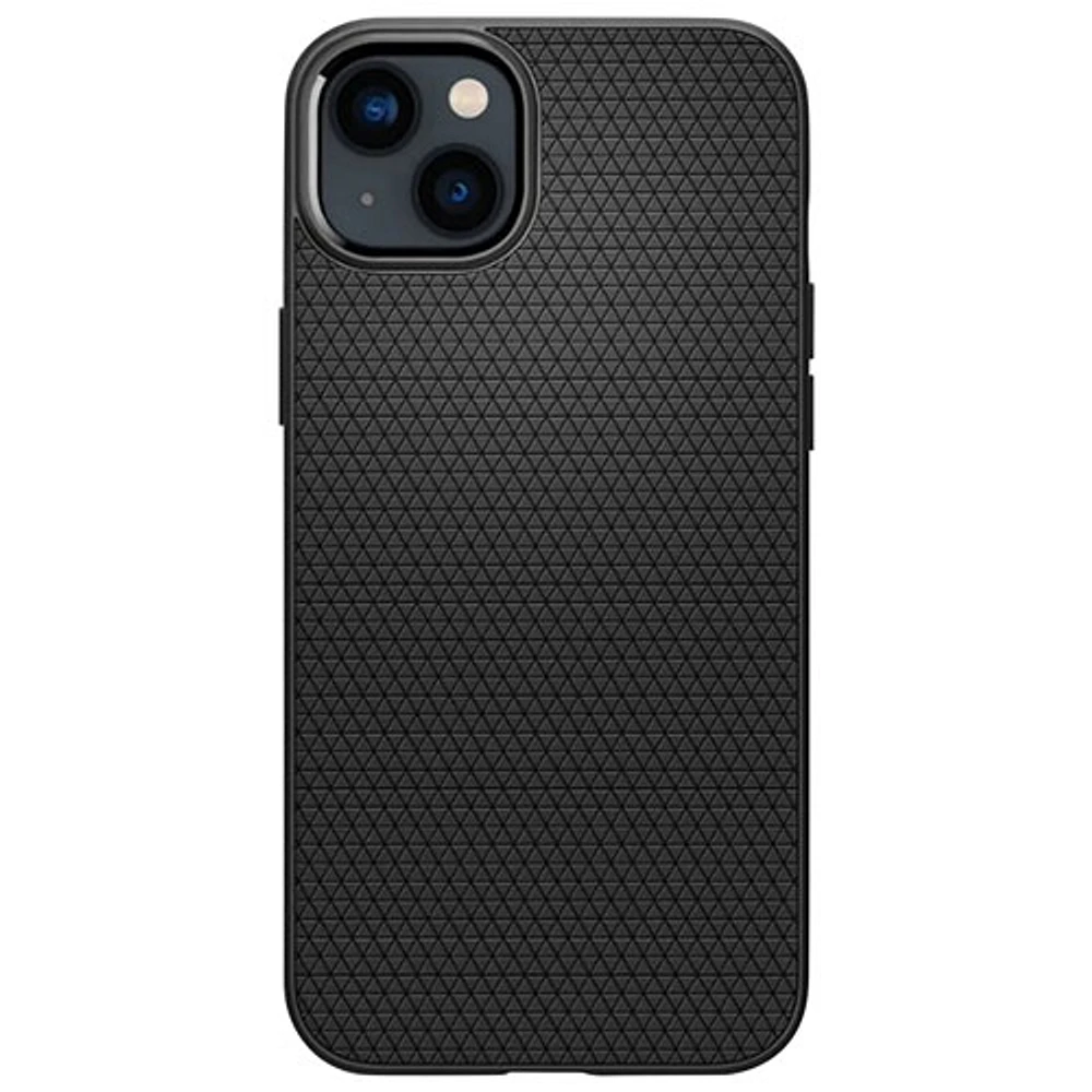 Spigen AirGrip Fitted Soft Shell Case for iPhone 15 Plus - Matte Black