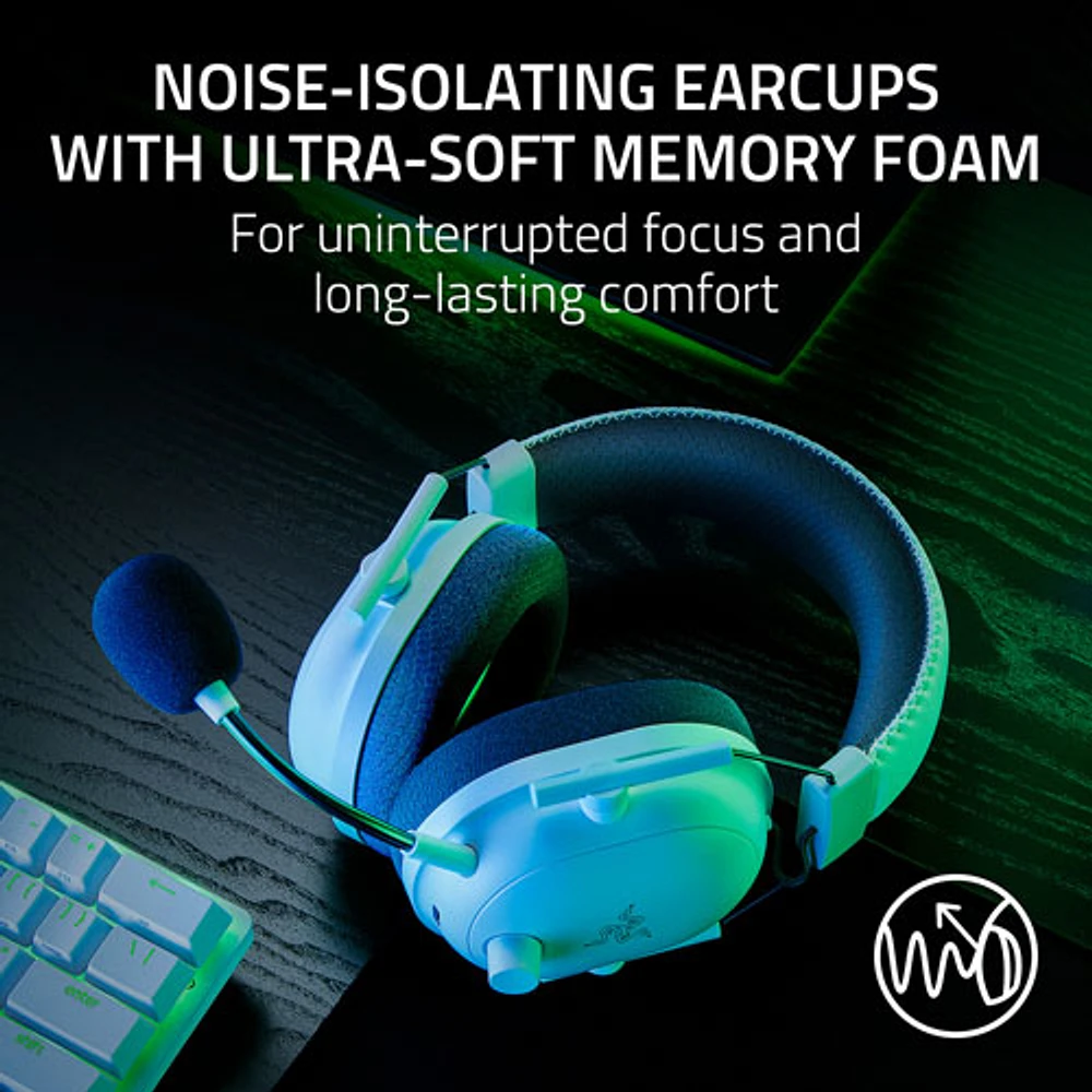Razer Blackshark V2 Pro Plus Wireless Gaming Headset - White